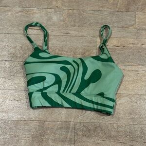 Vitality x Cosmopolitan Botanical Green Sports Bra Size Medium